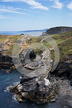 National Trust - Glebe Cliff, Tintagel, Cornwall, England photo