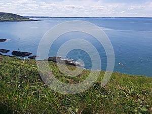 National trust walk to Baggy point in Devon