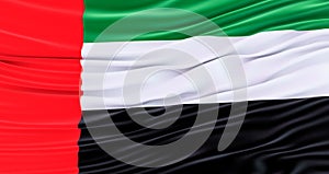 National United Arab Emirates flag background,