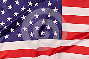 National USA flag, patriotic symbol of America