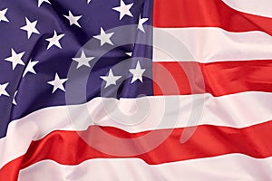 National USA flag, patriotic symbol of America