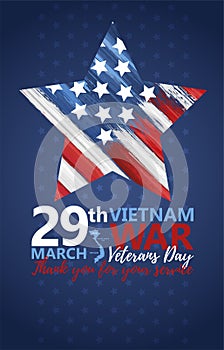 National vietnam war veterans day banner