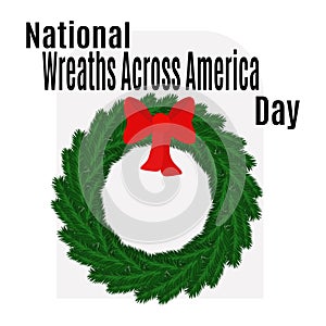 National Wreaths Across America Day, Idea for poster, banner, flyer or postcard photo