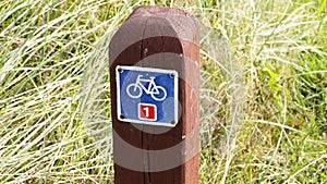 Nationalpark Thy in Denmark Bicycle path photo