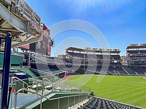 Nationals Park, Scoreboard and Outfield as Seen from Center Field Stands