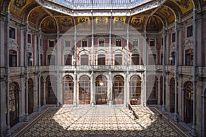 Nations Courtyard at Stock Exchange Palace in Porto