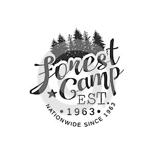 Nationwide Forest Camp Vintage Emblem