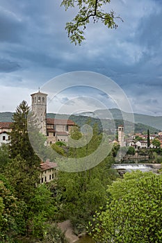 Natisone River in Cividale del Friuli, Udine, Italy