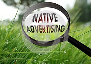 Native advertising