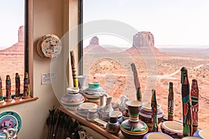 Native American arts and crafts in Monument Valley