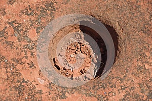 Native American Bedrock Mortar photo