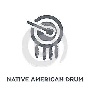 Native American Drum icon from American Indigenous Signals collection.