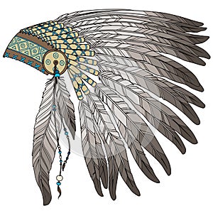 Native American Indian chief headress