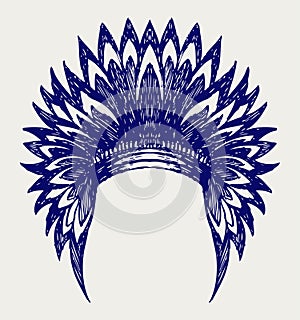 Native american indian headdress