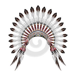Native American Indian headdress photo
