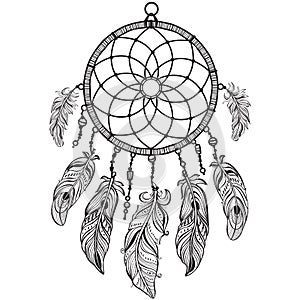 Native American Indian talisman dreamcatcher photo