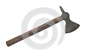 Native American Indian trade axe isolated.