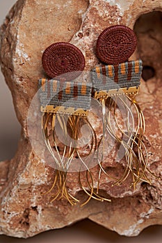 Native american jewelry. Old Vintage Navajo earrings