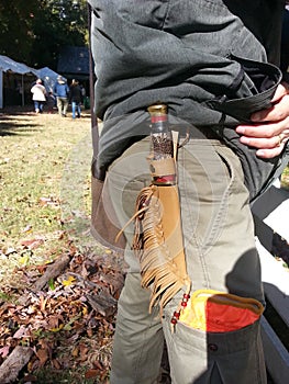 Native American knife sheath.