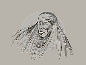 Native american portrait