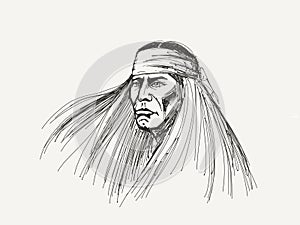 Native american portrait