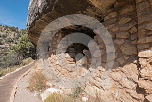 Native American Ruins in Walnut Canyon