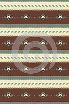 Native American seamless pattern. Ethnic vector illustration. Southwest design