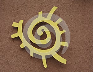 Native American sun symbol photo