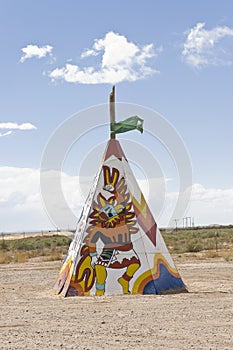 Native american tipi or teepee