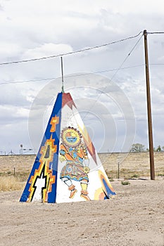 Native american tipi or teepee