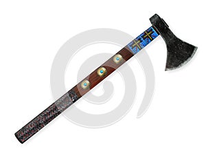Native American tomahawk 3d rendering