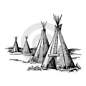 Native American wigwam