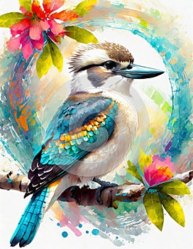 Native Australian kookaburra bird designs