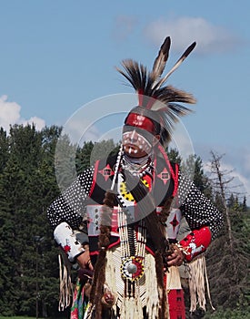 Native Dancer In Costume At Edmonton Heritage Days 2013