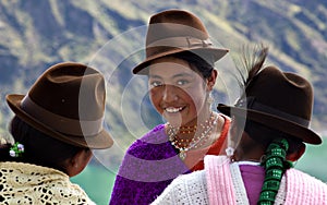 Native girls in Ecuador