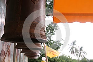 Native shape bell in temple of Thailand.