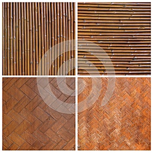 Native Thai style bamboo wall Bamboo pattern