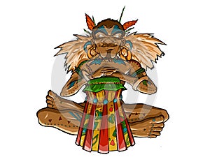 Native Tribal Drummer