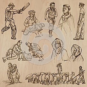 Natives - Hand drawn vectors photo