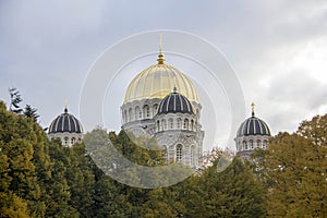 Nativity Cathedral Riga latvia in autumn