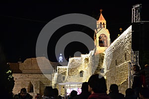 Nativity church at Christmas eve in Bethlehem, West bank, Palestine, Israel