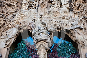 Nativity Facade of the Basilica and Expiatory Church of the Holy Family photo