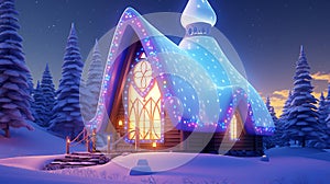 Nativity Magic: Christmas Nativity Scene with Tree House Collection