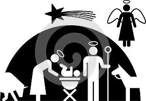 Nativity pictogram