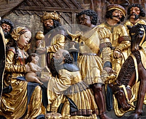 Nativity scene, adoration of the Magi