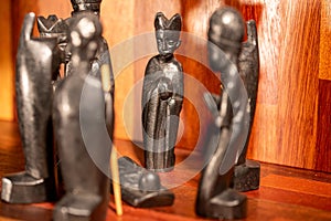 Nativity Scene with African ebony figurines