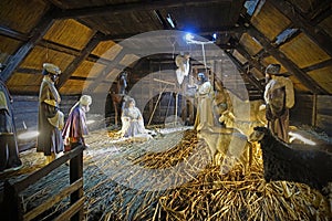 Nativity Scene The Birth Of Jesus Christ Orthodox Christmas Scene