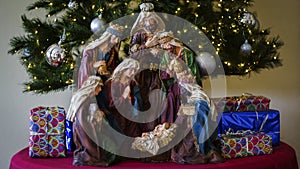 Nativity Scene Joseph, Mary and Jesus