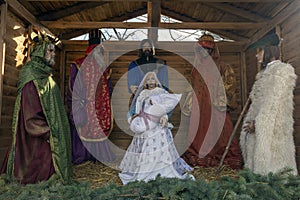 Nativity scene in Kecskemet , Hungary