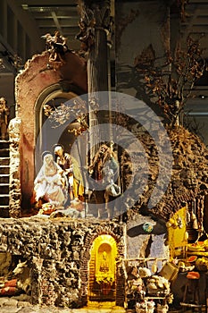 Nativity Scene in Rome, Italy